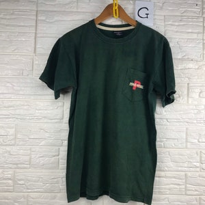Vintage Polo Sport Ralph Lauren Plain Pocket 90s M Size T Shirt
