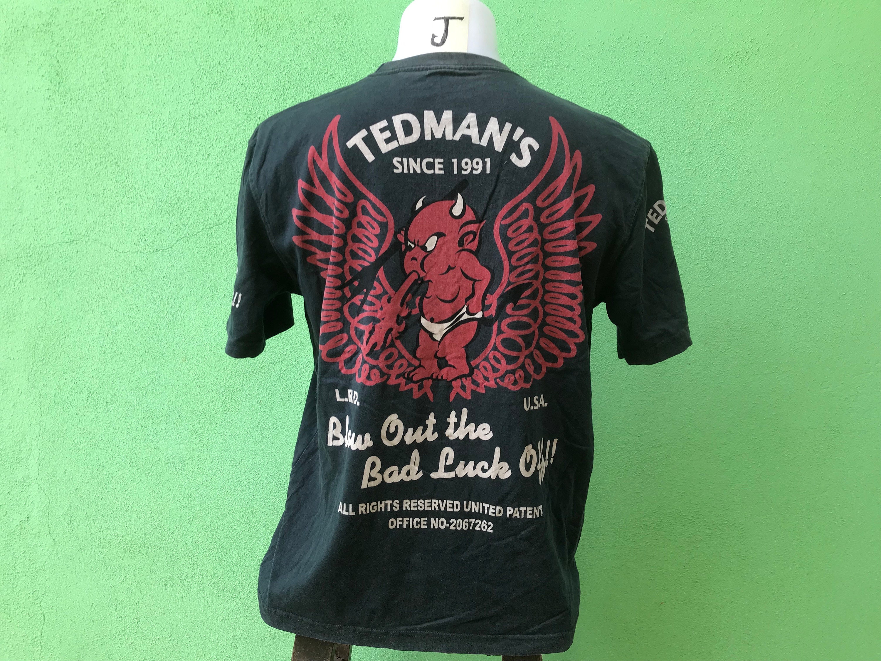 Ted Company Lucky Red Devils ジャケット Wool/Leather Letterman Lucky Devil Tedman Varsity Jacket