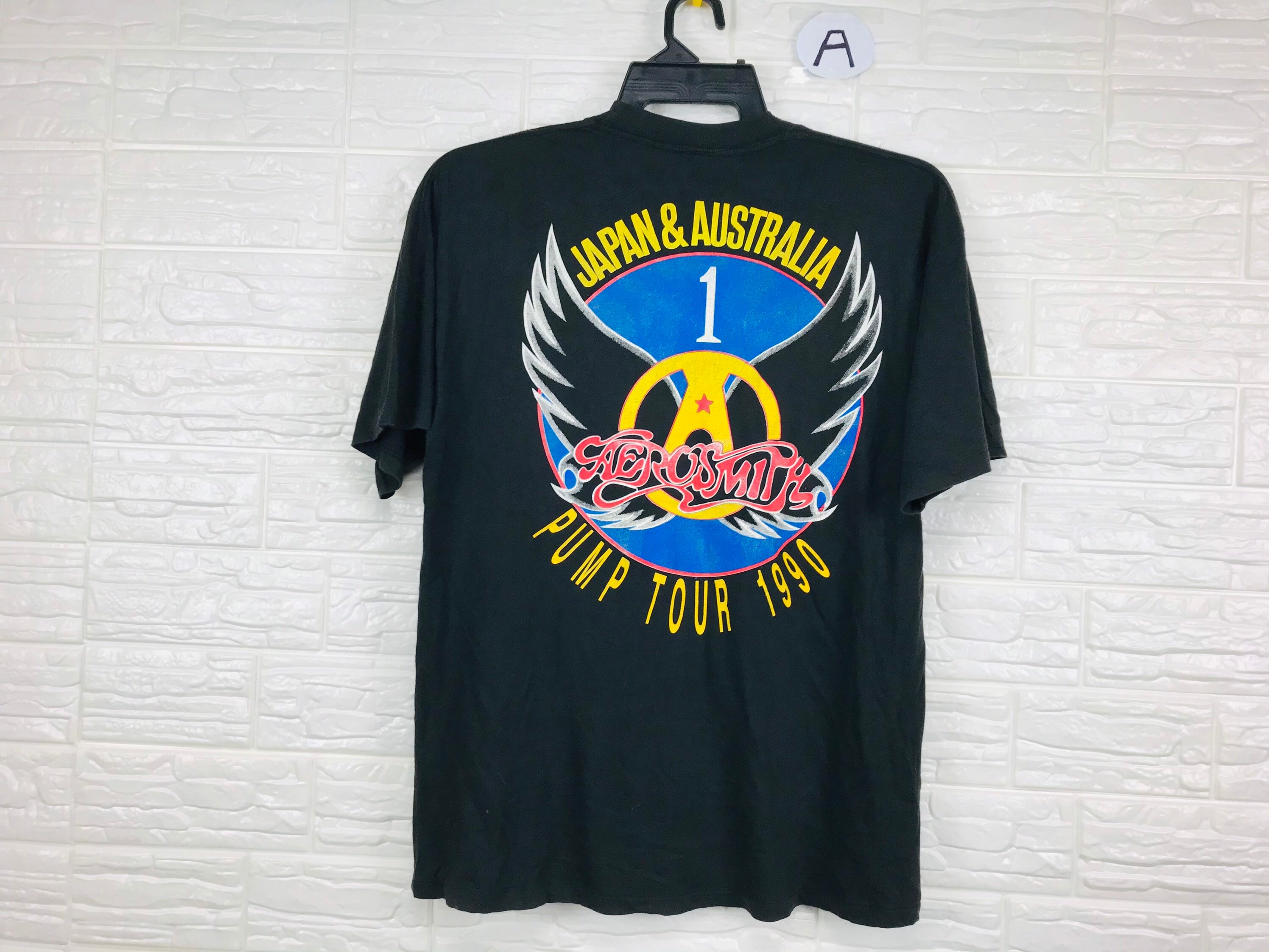 エアロスミス 1990 ジャパン＆オーストラリア パンプ ツアー Tシャツ Vintage Aerosmith American Rock Band Japan & Australia Pump