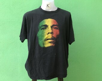 Vintage 90's Bob Marley Jamaican Singer Musician Mosquitohead Acid