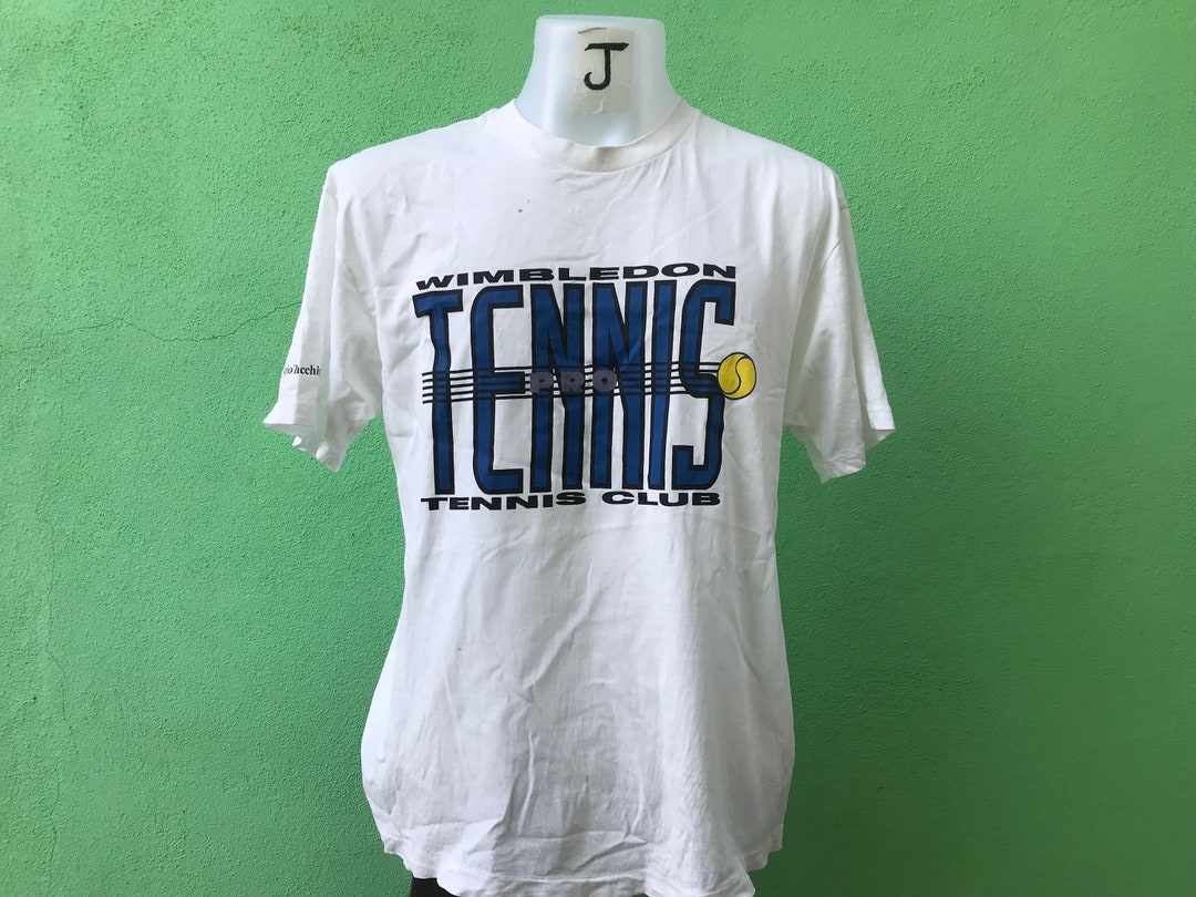 Vintage Sergio Tacchini Wimbledon Pro Tennis Club 90s L Tamaño