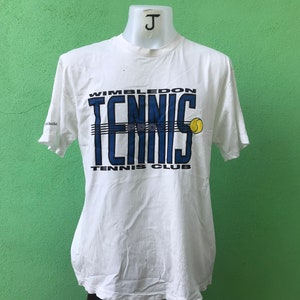Vintage Sergio Tacchini Wimbledon Pro Tennis Club 90s L Size T Shirt