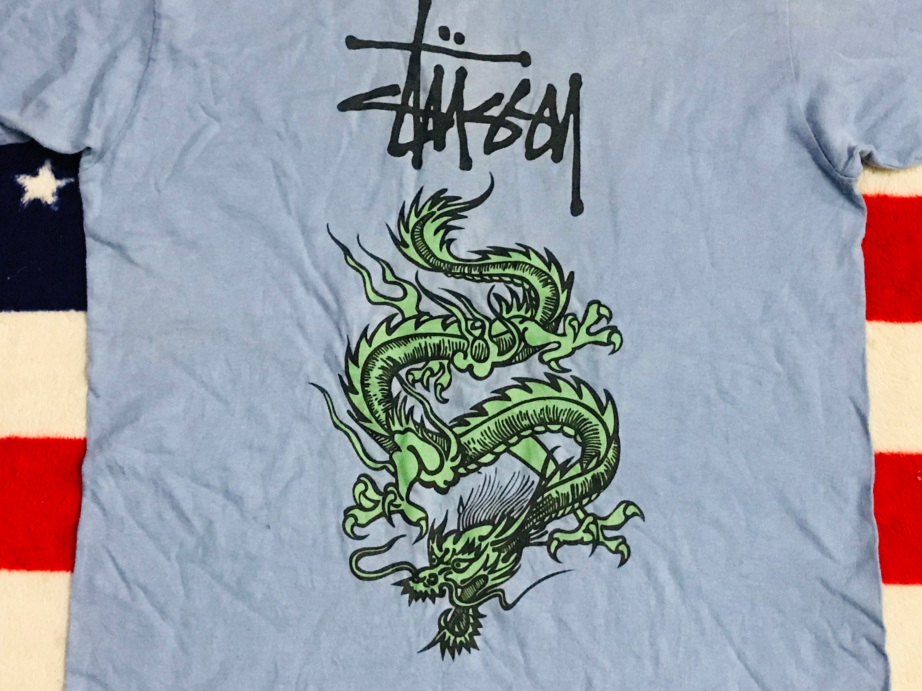 Vintage Stussy Dragon Single Stitch 90s M Size T Shirt - Etsy