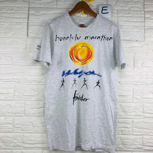 Vintage Nike Honolulu Marathon Finisher 1993 M Größe T Shirt