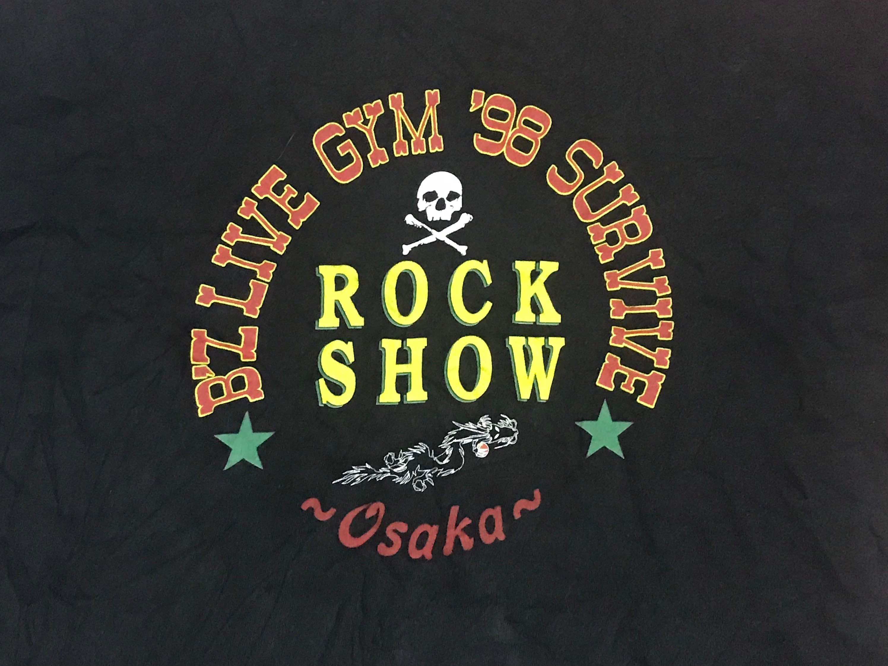 Vintage B'Z Live Gym Japanese Rock Duo '98 Survive M Size T Vintage B'Z Live Gym Japanese Rock Duo '98 Survive M Size T