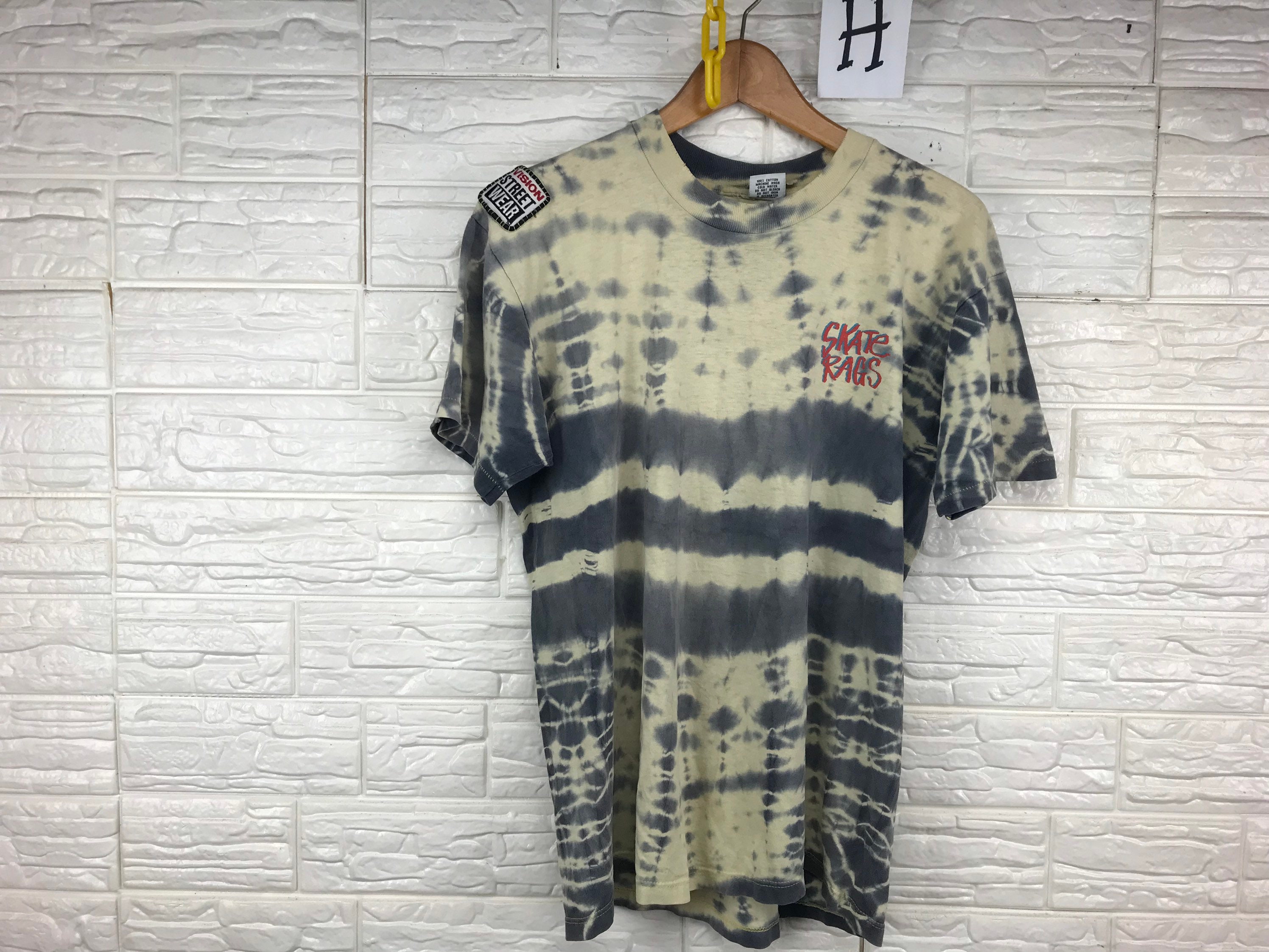 Vintage Skate Rags Big Skull 90s L Size T Shirt Etsy