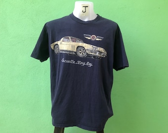 Vintage Chevrolet Corvette Stingray American sports cars Xl size T Shirt