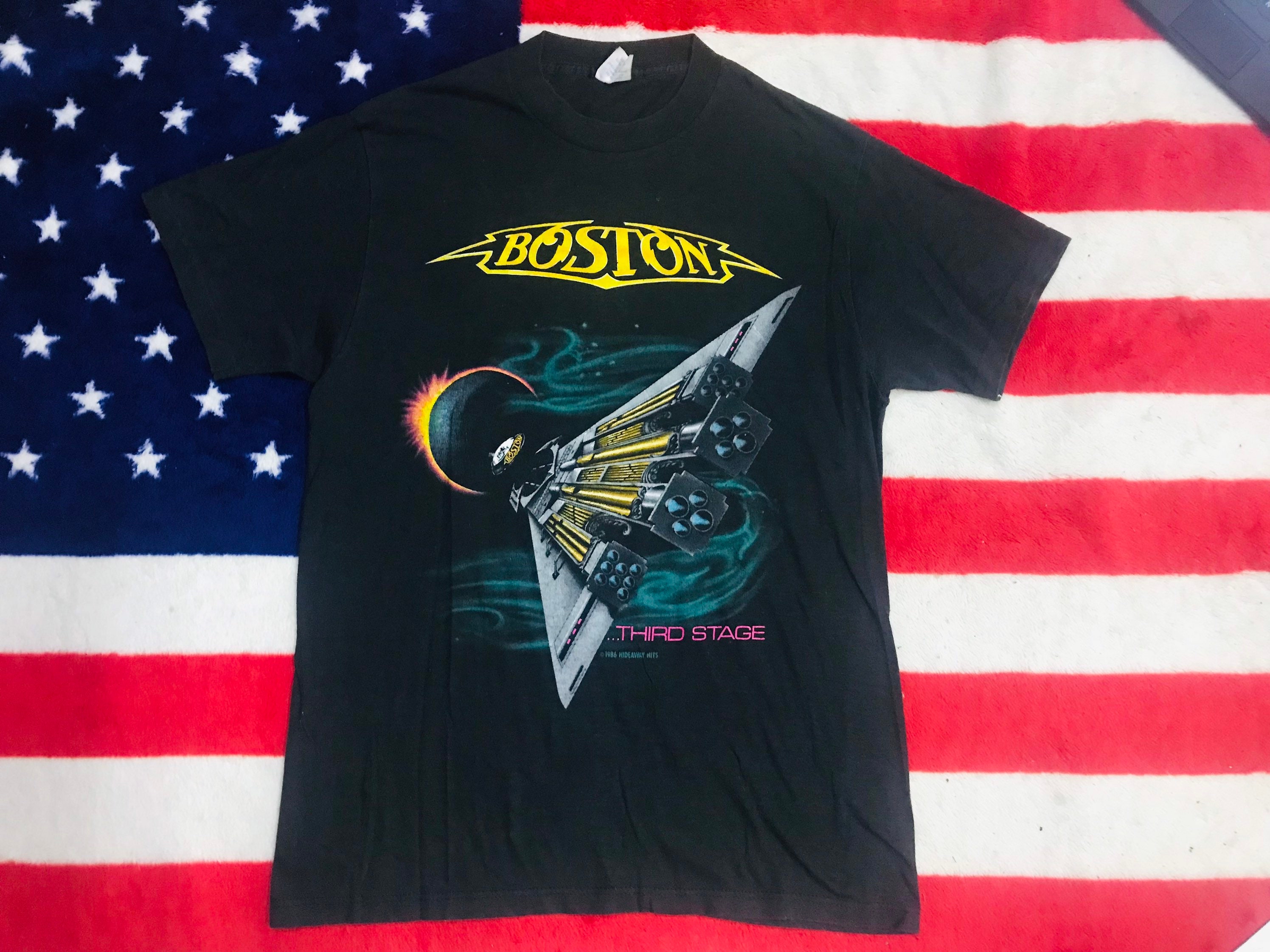 Boston Pops ビンテージTシャツ 1990年7月4日 90's USA VINTAGE All Sport BOSTON MASSACHUSETTS FISH ART
