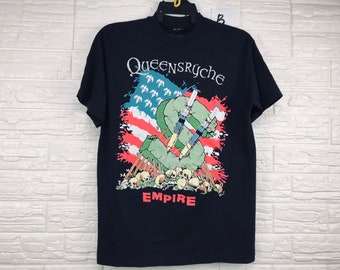Vintage Queensrÿche T-shirt: 1990-91 World Tour, Medium - Etsy