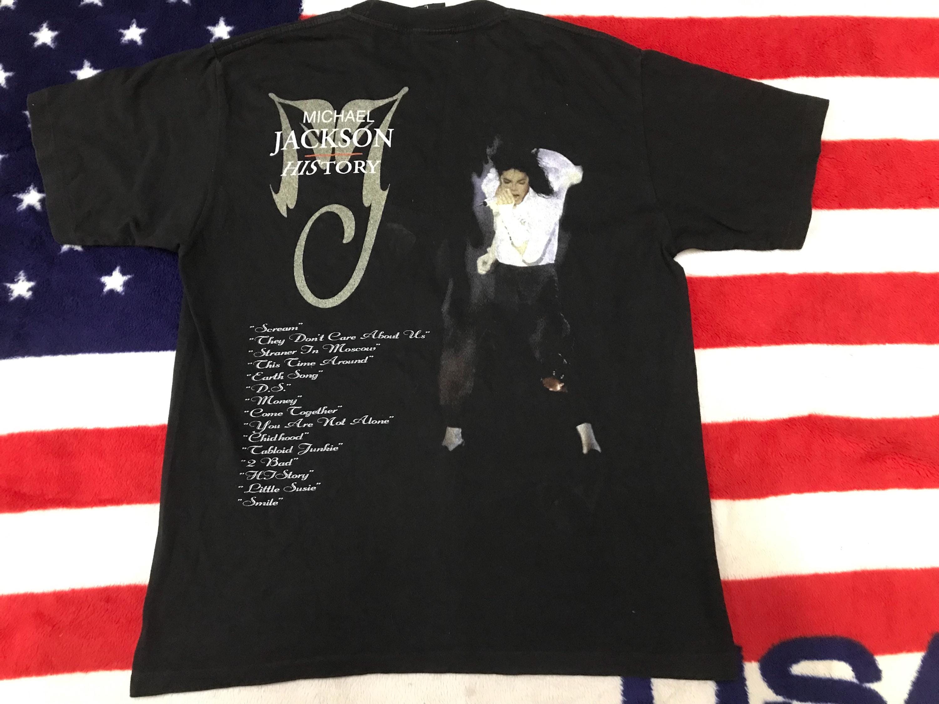マイケル・ジャクソン　Tシャツ　黒　History　World　Tour　L Michael Jackson マイケルジャクソン Tシャツ HIStory World Tour XL
