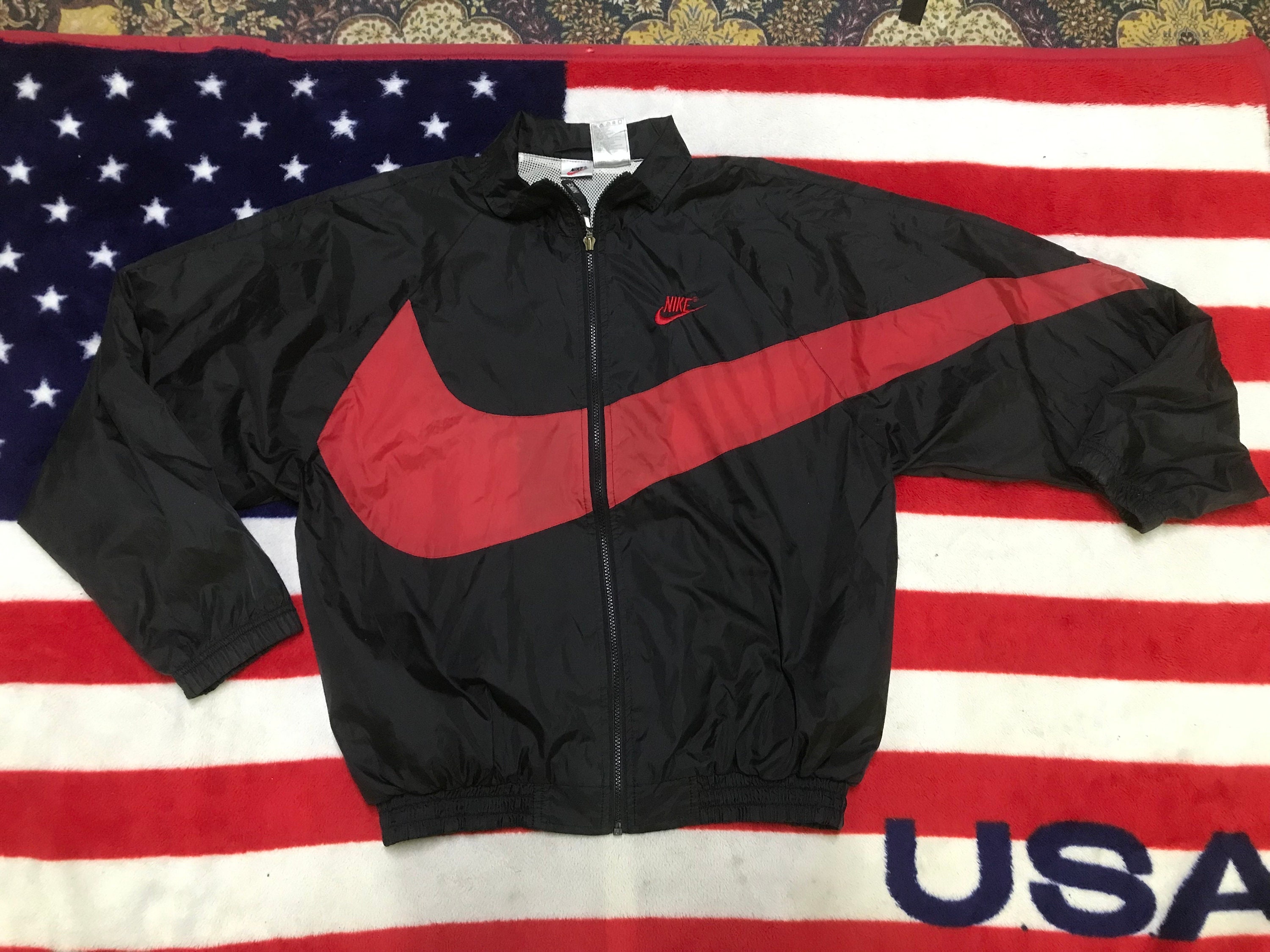 Vintage Nike Big Swoosh 90s M Size Windbreakers Jacket - Etsy
