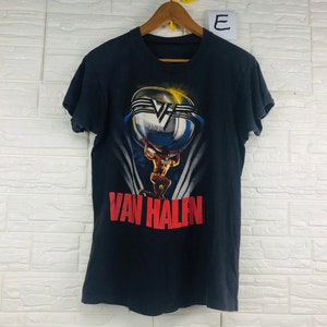 Vintage Van Halen American Rock Band Tour 1986 5150 M Size T Shirt Eddie Van Halen David Lee Roth Sammy Hagar