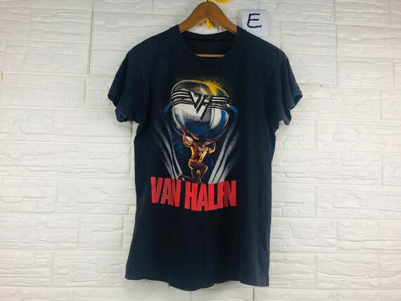 Vintage Van Halen American Rock Band Tour 1986 5150 M Size T Shirt 