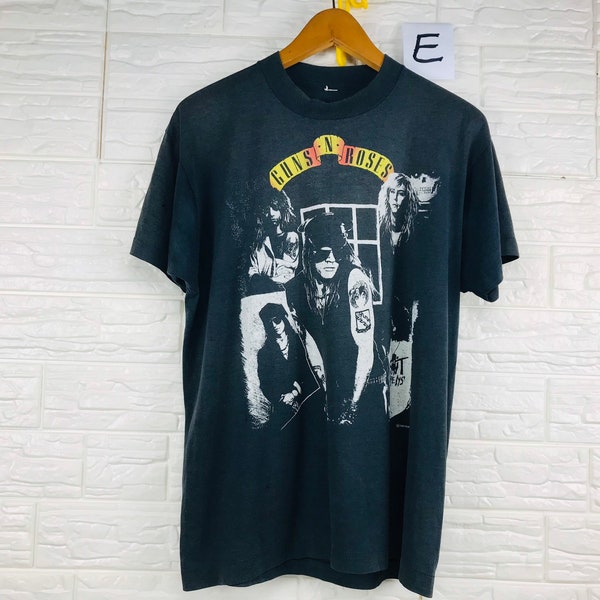 Vintage Guns N Roses American Hard Rock Band Appetite For Destruction 1988 M Size T Shirt