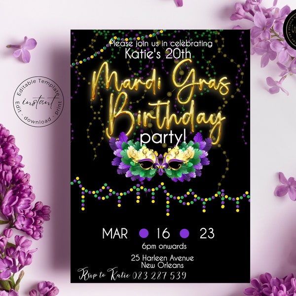 mardi gras retirement party