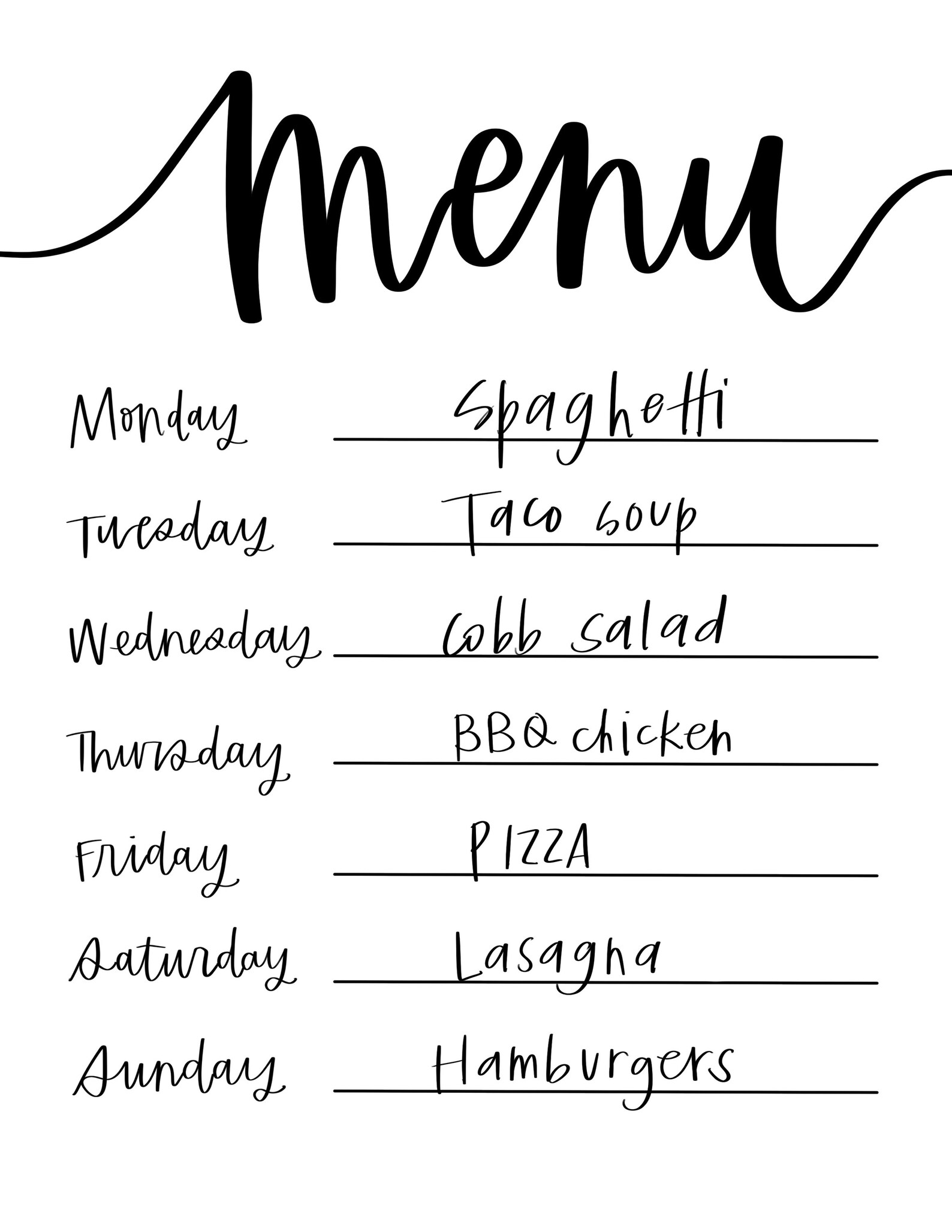 menu-printable-weekly-dinner-menu-meal-planning-download-etsy