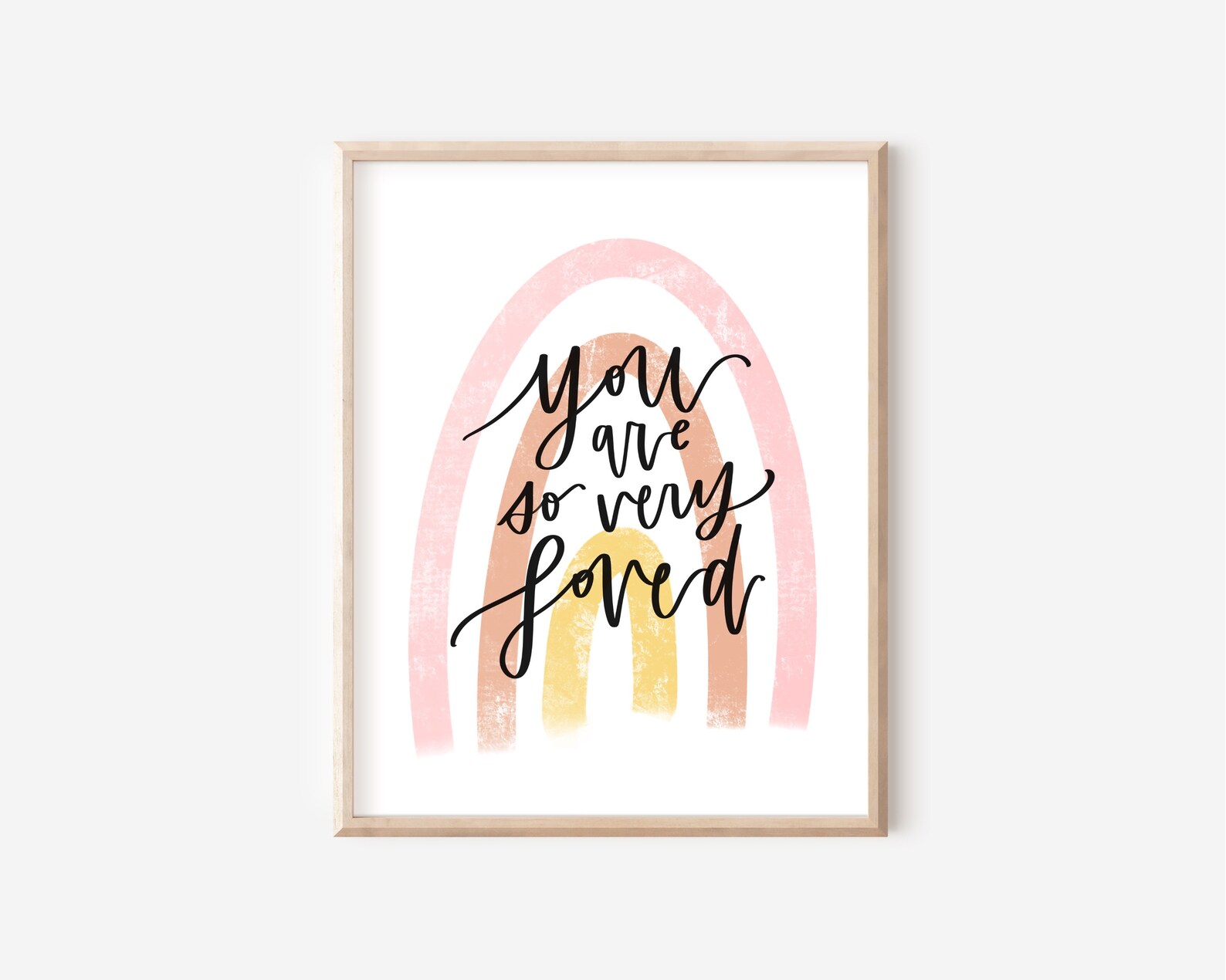 You Are so Very Loved You Are Loved Print Rainbow Printable Etsy