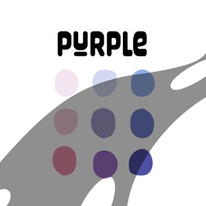 Purple procreate color palette
