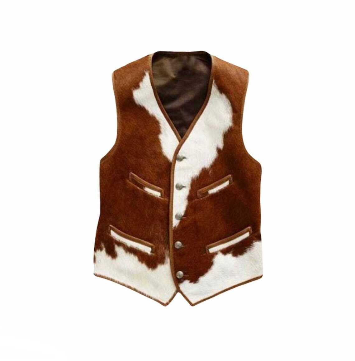 Lyarianz Leather western vintage style leather vest mens real Etsy