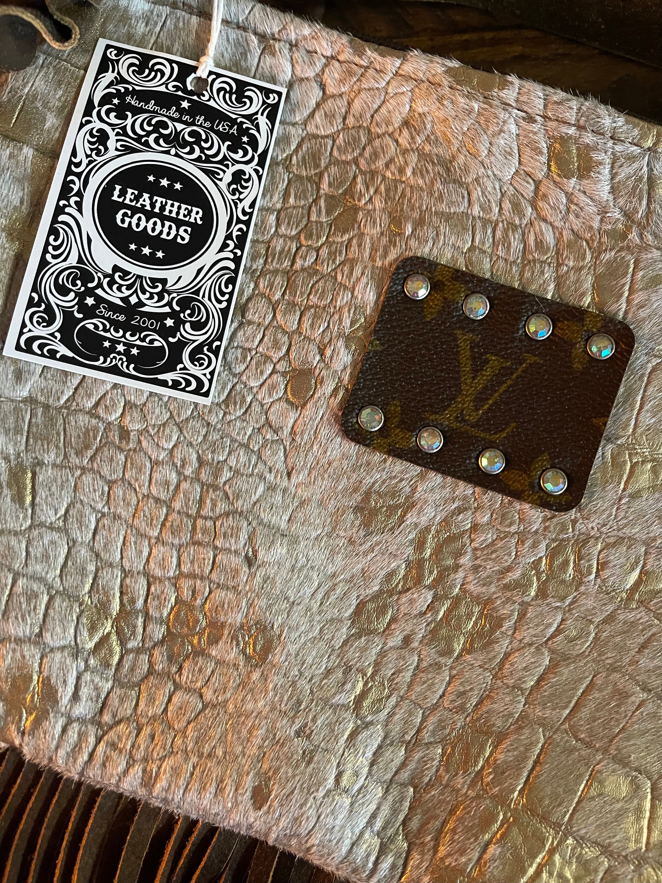 Cream of the Croc Keep It Gypsy LV Accent Leather Bag – Flint Gypsies
