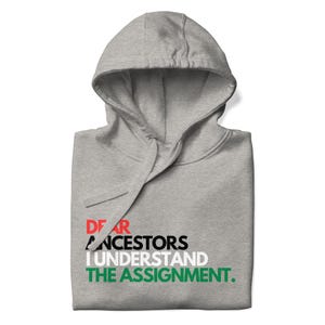 Dear Ancestors Gray Unisex Hoodie