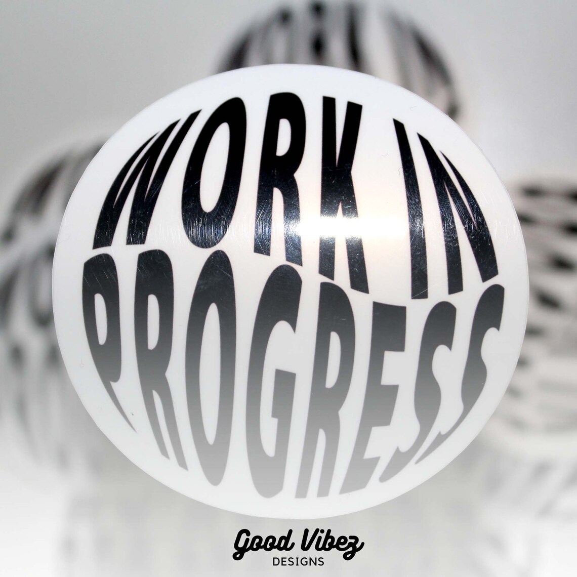 Work in Progress Sticker Vinyl Sticker Mental Health - Etsy