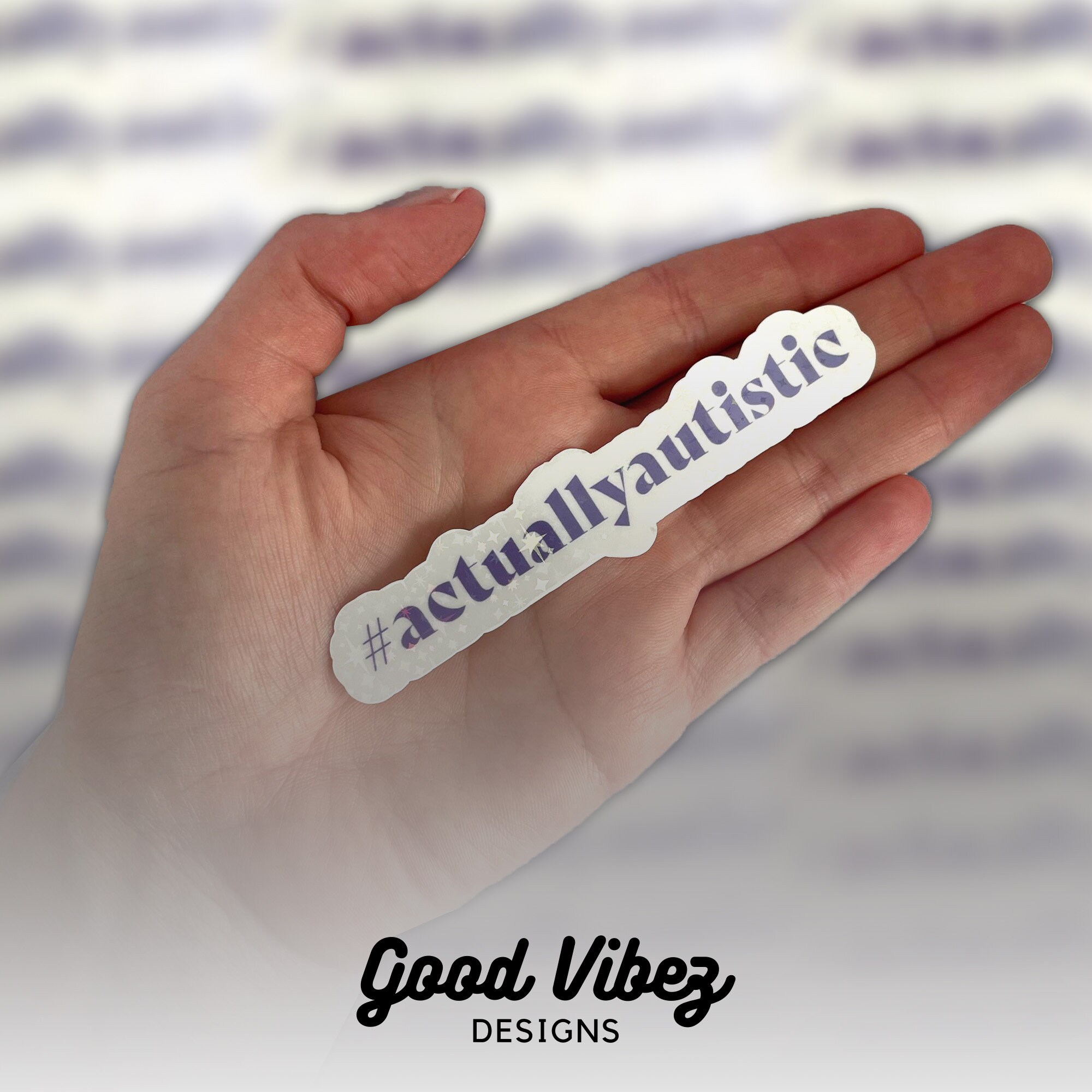 Actually Autistic Sticker | Vinyl Sticker | Mental Health Sticker ...