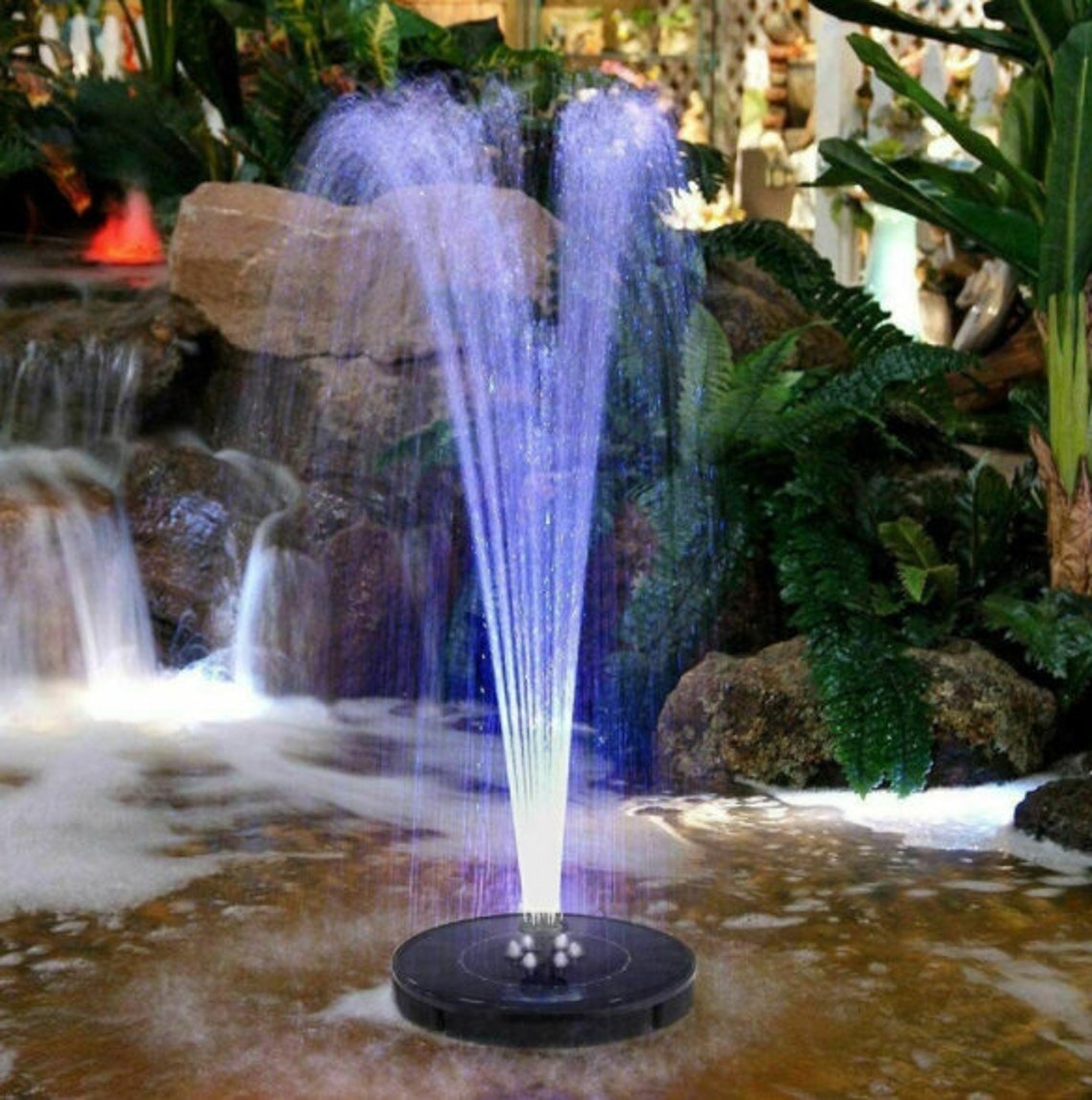 Elegante Luxus LED Lichter Bad Wasserfontäne Pump Garten Etsy