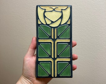 4x8 Art Deco Tile by Motawi Tileworks Ann Arbor Michigan