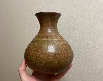 Stoneware Studio Pottery Vase 1967 Unattributed