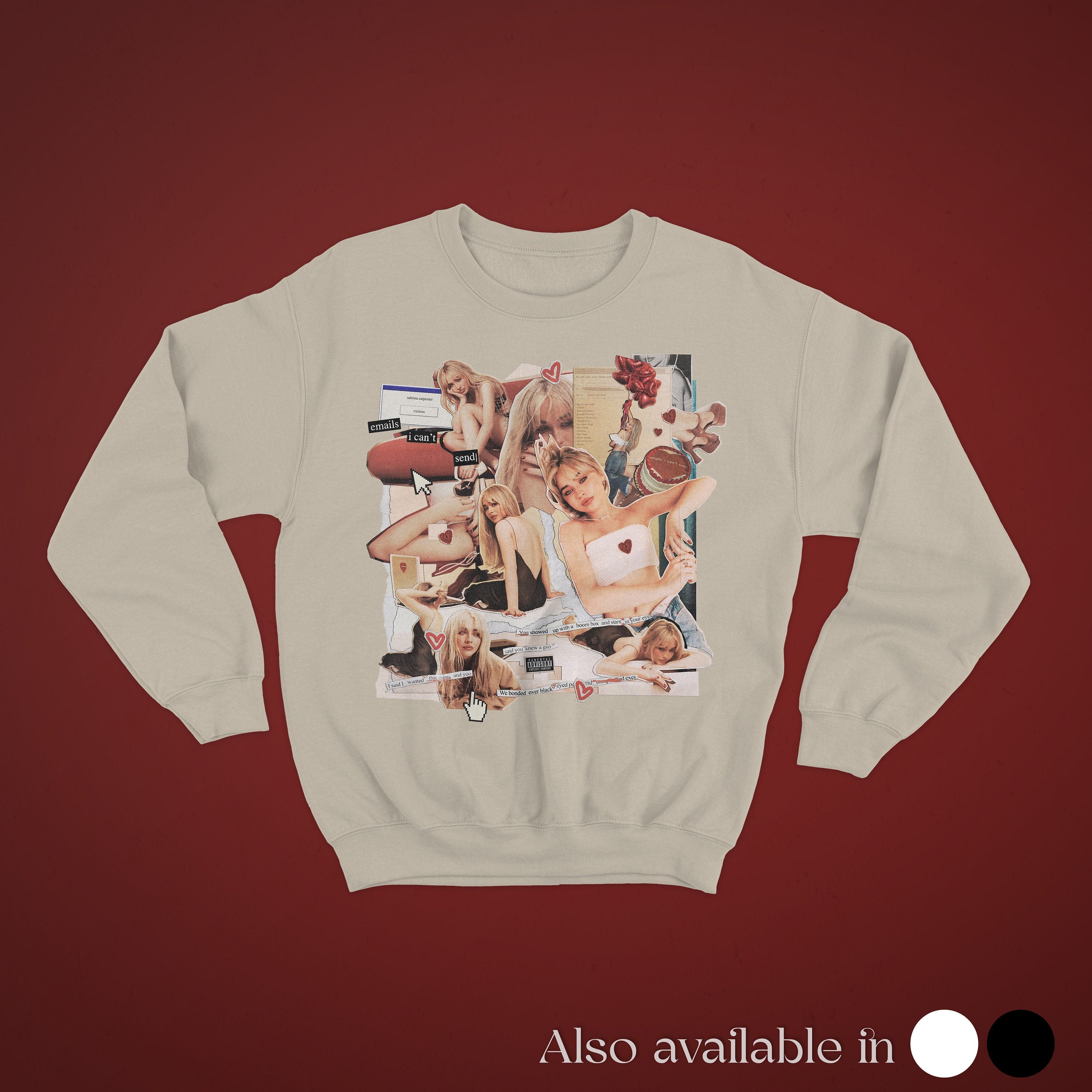 Discover Sabrina Carpenter Sweater | Emails I Can't Send tee| Unisex Merch Sweater