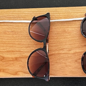 Wooden sunglasses holder sunglasses display sunglasses wall storage