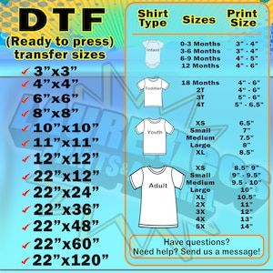 DTF Direct to Film Transfers - Etsy
