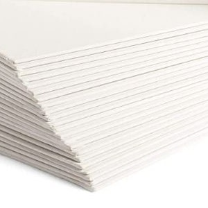 May include: A stack of white paper sheets, likely for drawing or crafting.