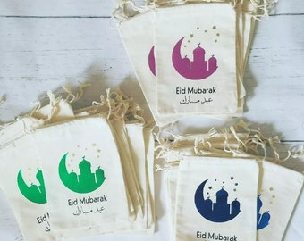 Bags for Eid ,Personalized drawstring Bag, EID, Eid goodie bags, Eid gift bags, Eid Al-Adha, Islamic holiday, Drawstring bags, Eidi bag,Eidi