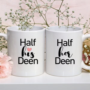 Couple&#39;s Coffee mug set, Personalized Coffee Mug, for her, Custom Mug, Wedding gift, Personalized Mug, Customized Gift Mug, Muslim couple