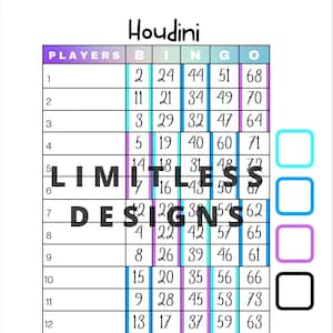 Drei Farben Houdini Bingo