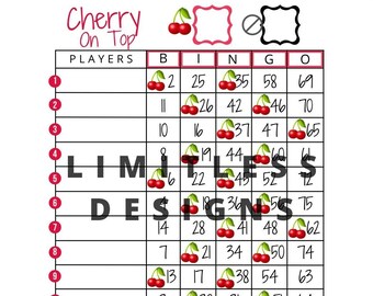 Cherry on Top Bingo (mixed & straight)
