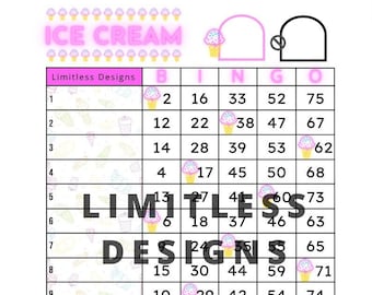 Ice cream Bingo (mixed & straight)