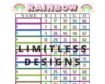 Rainbow Bingo A (mixed & straight)