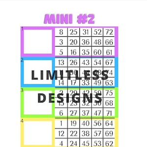 Mini 2 blocs de bingo (mixte uniquement)