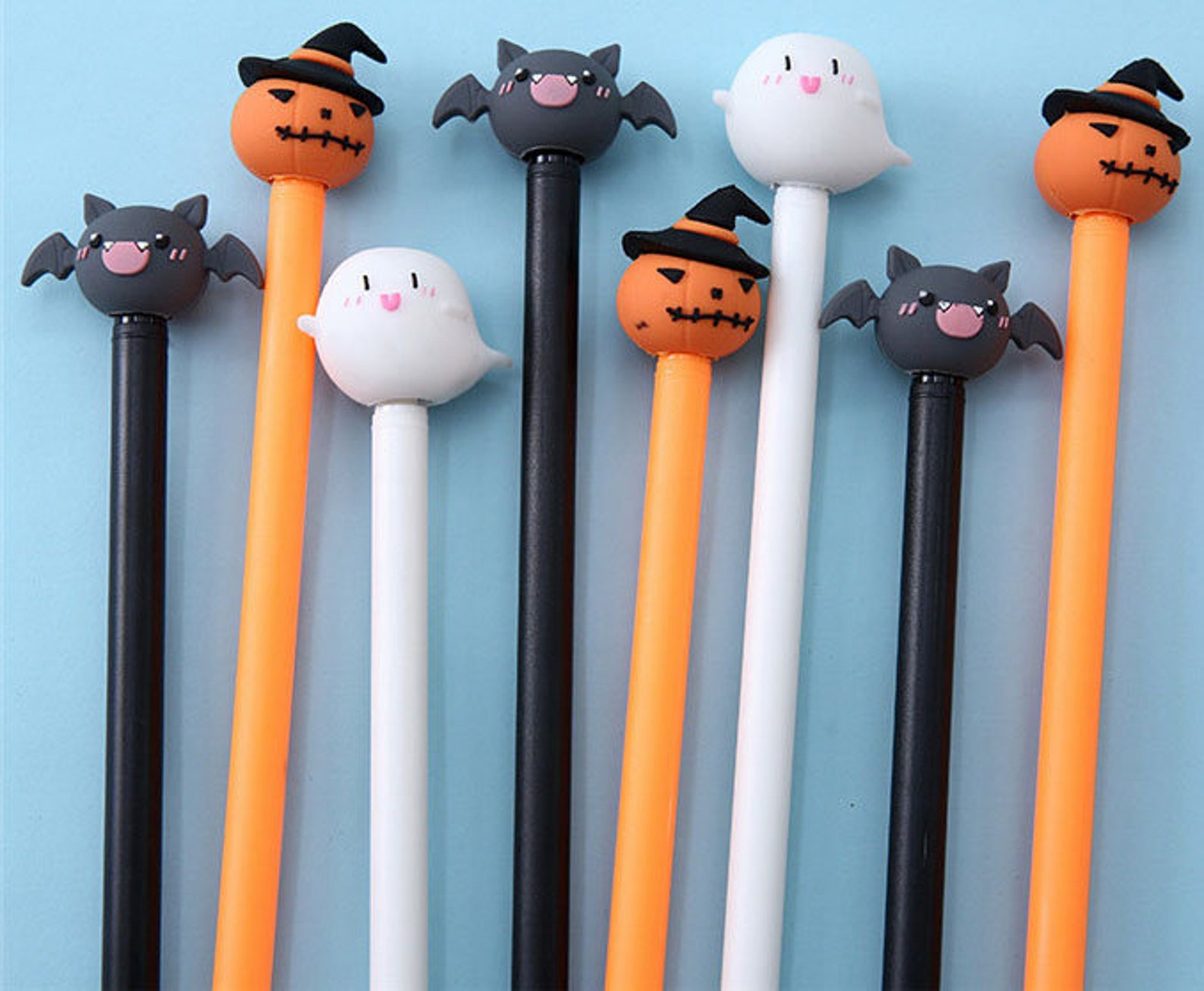 Halloween Gel Pens Bat Pen Pumpkin Pen Ghost Pen  Etsy