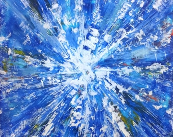 Original encaustic painting "The Beginning" 10x8 Galina Verba