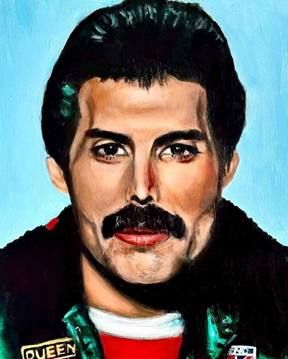 PRINT Freddie Mercury Jacket and Patches Closeup - Etsy