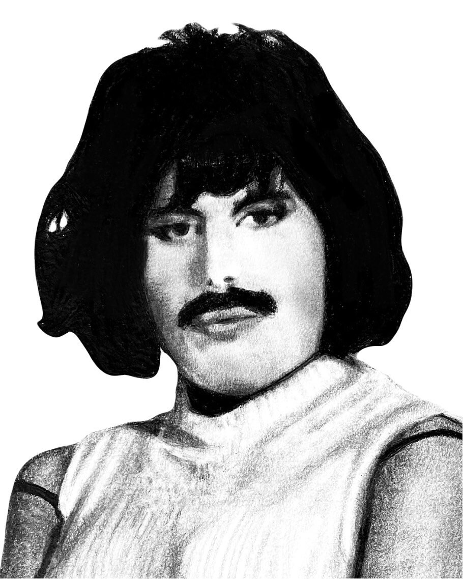Freddie Mercury Melina Prints Etsy