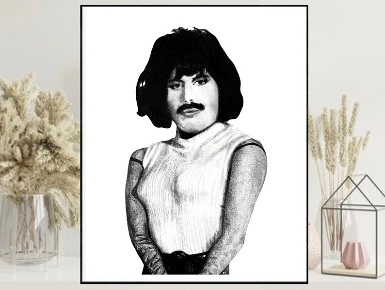 Freddie Mercury Melina Prints Etsy