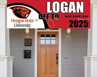 Custom Graduation Banner: College Logo, Class of 2025