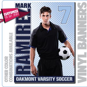 Custom Sports Banner: Personalized Vinyl Senior Night Team Banner