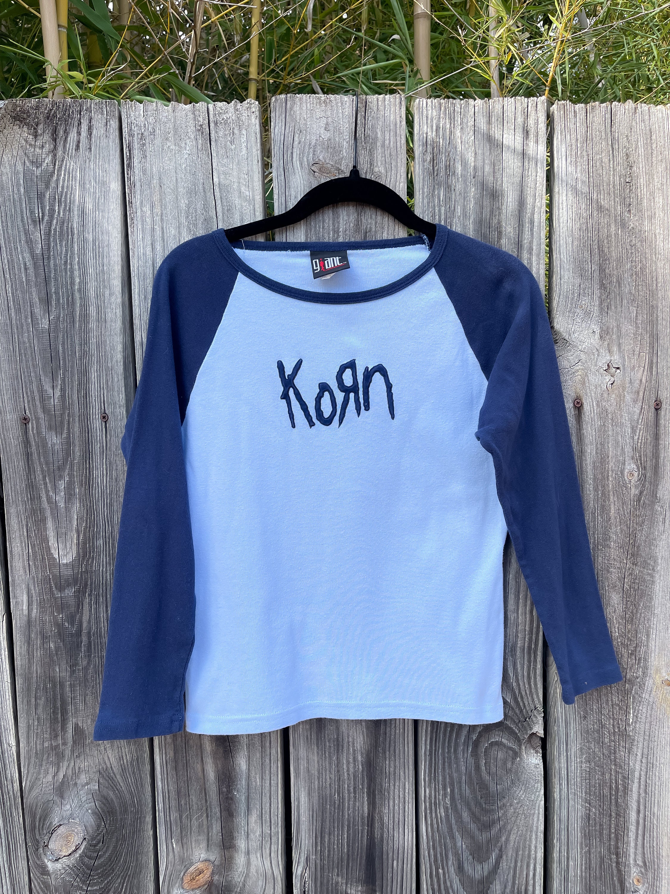90s KORN Raglan T-Shir usa製 ヴァンテージ鬼フェード 90s KORN Raglan T-Shir usa製 ヴァンテージ鬼フェード