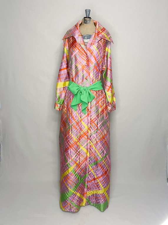 Vintage 1970s At Home Wear by Van Raalte Rainbow … - image 1